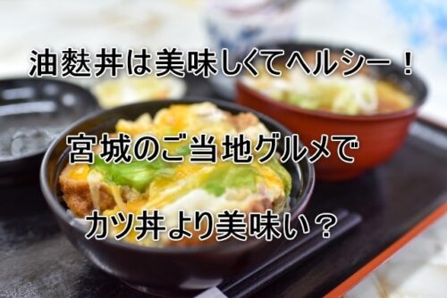 油麩丼は美味しくてヘルシー！宮城のご当地グルメでカツ丼より美味い？