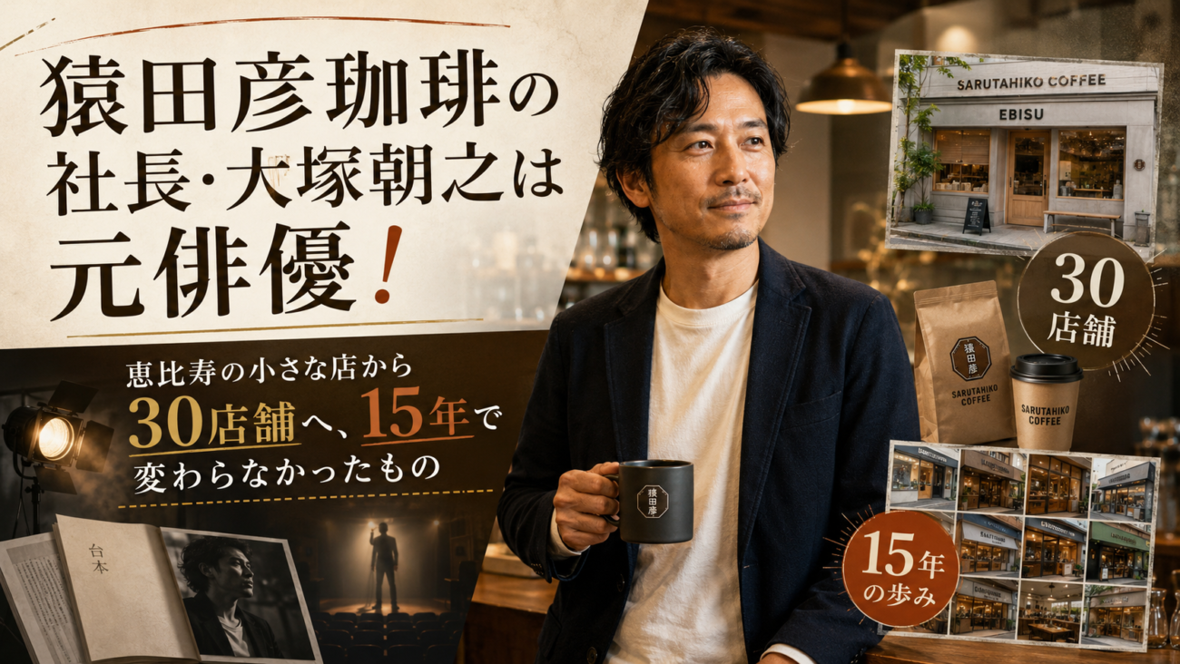 猿田彦珈琲の社長・大塚朝之は元俳優！恵比寿の小さな店から30店舗へ、15年で変わらなかったもの