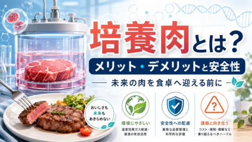 培養肉とは？メリット・デメリットと安全性、未来の肉を食卓へ迎える前に