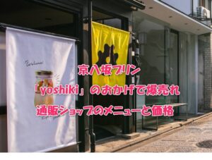 京八坂プリン「yoshiki」のおかげで爆売れ！通販ショップのメニューと価格
