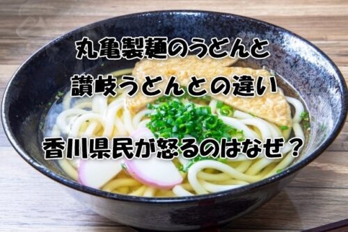 丸亀製麺のうどんと讃岐うどんとの違い！香川県民が怒るのはなぜ？