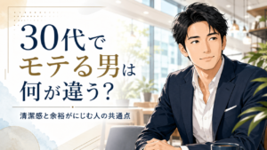 30代でモテる男は何が違う？清潔感と余裕がにじむ人の共通点