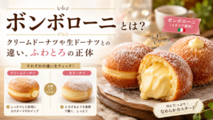 ボンボローニとは？クリームドーナツや生ドーナツとの違い、ふわとろの正体