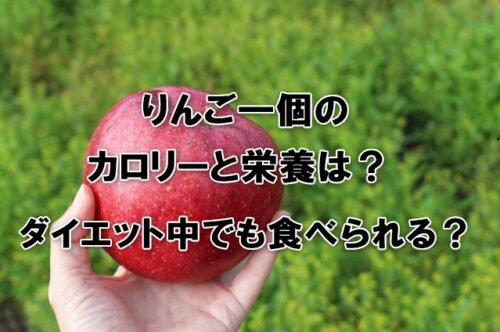 りんご一個のカロリーと栄養は？ダイエット中でも食べられる？