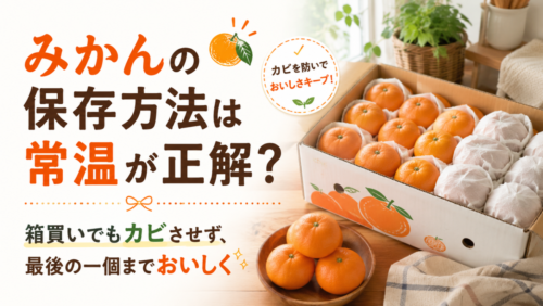 みかんの保存方法は常温が正解？箱買いでもカビさせず、最後の一個までおいしく