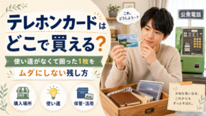 テレホンカードはどこで買える？使い道がなくて困った1枚を、ムダにしない残し方