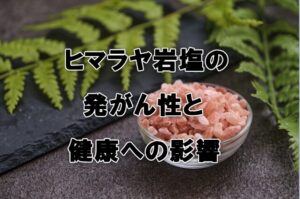 ヒマラヤ岩塩の発がん性と健康への影響