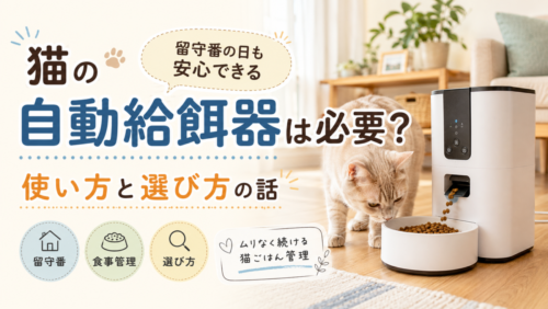 猫の自動給餌器は必要？留守番の日も安心できる使い方と選び方の話