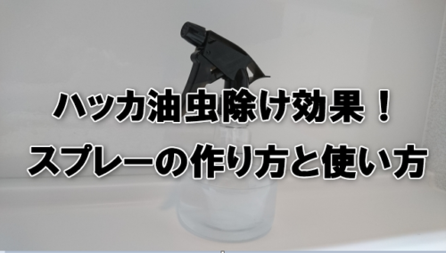 ハッカ油虫除け効果！スプレーの作り方と使い方