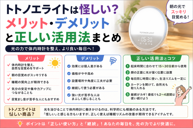 トトノエライトは怪しい？メリット・デメリットと正しい活用法まとめ