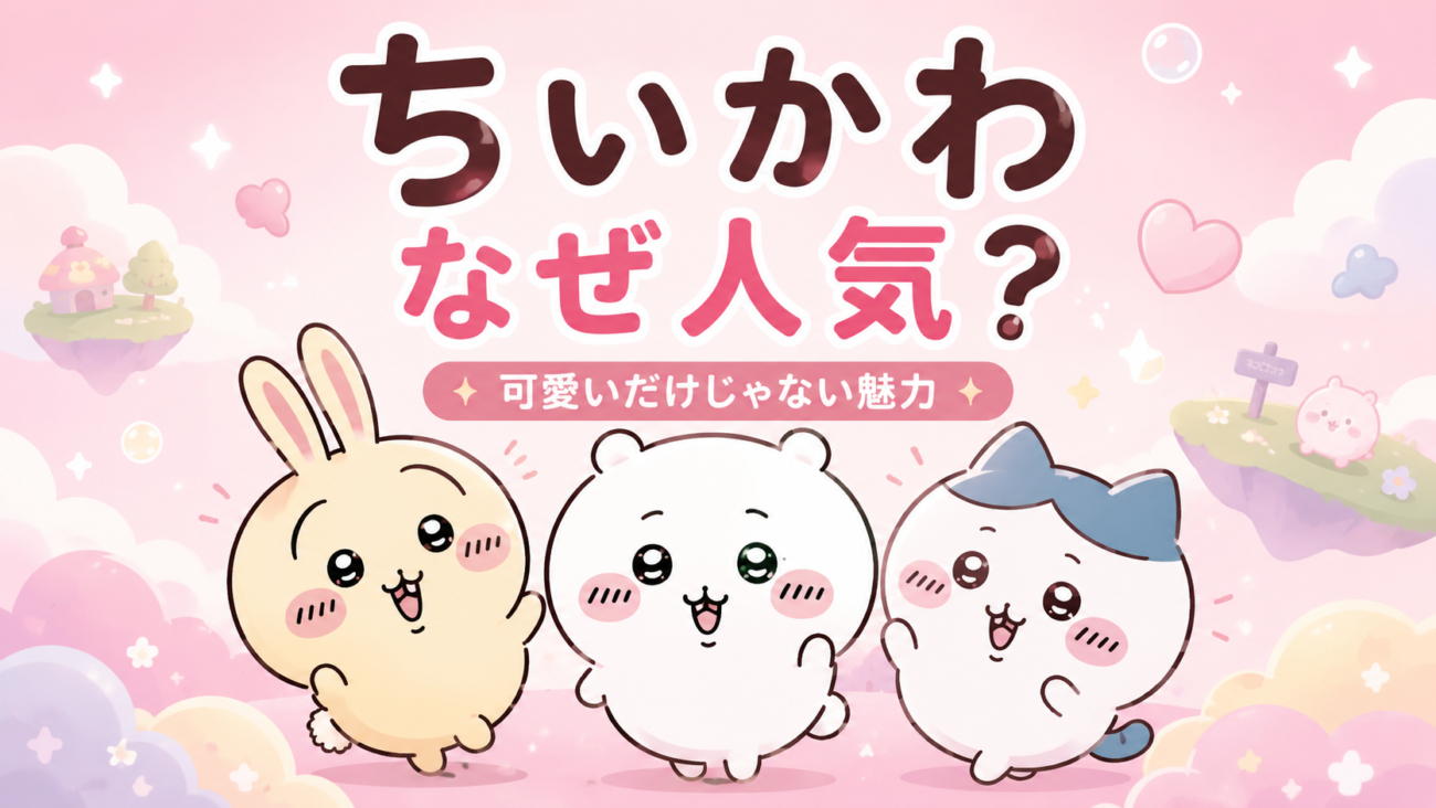 【ちいかわ】なぜ人気？ただ可愛いだけじゃない魅力と独特な世界観の理由