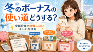 冬のボーナスの使い道どうする？全部貯金で後悔しない正しい分け方