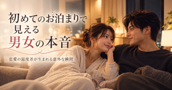 初めてのお泊まりで見える男女の本音。恋愛の温度差が生まれる意外な瞬間