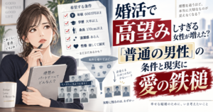 婚活で高望みしすぎる女性が増えた？「普通の男性」の条件と現実に愛の鉄槌